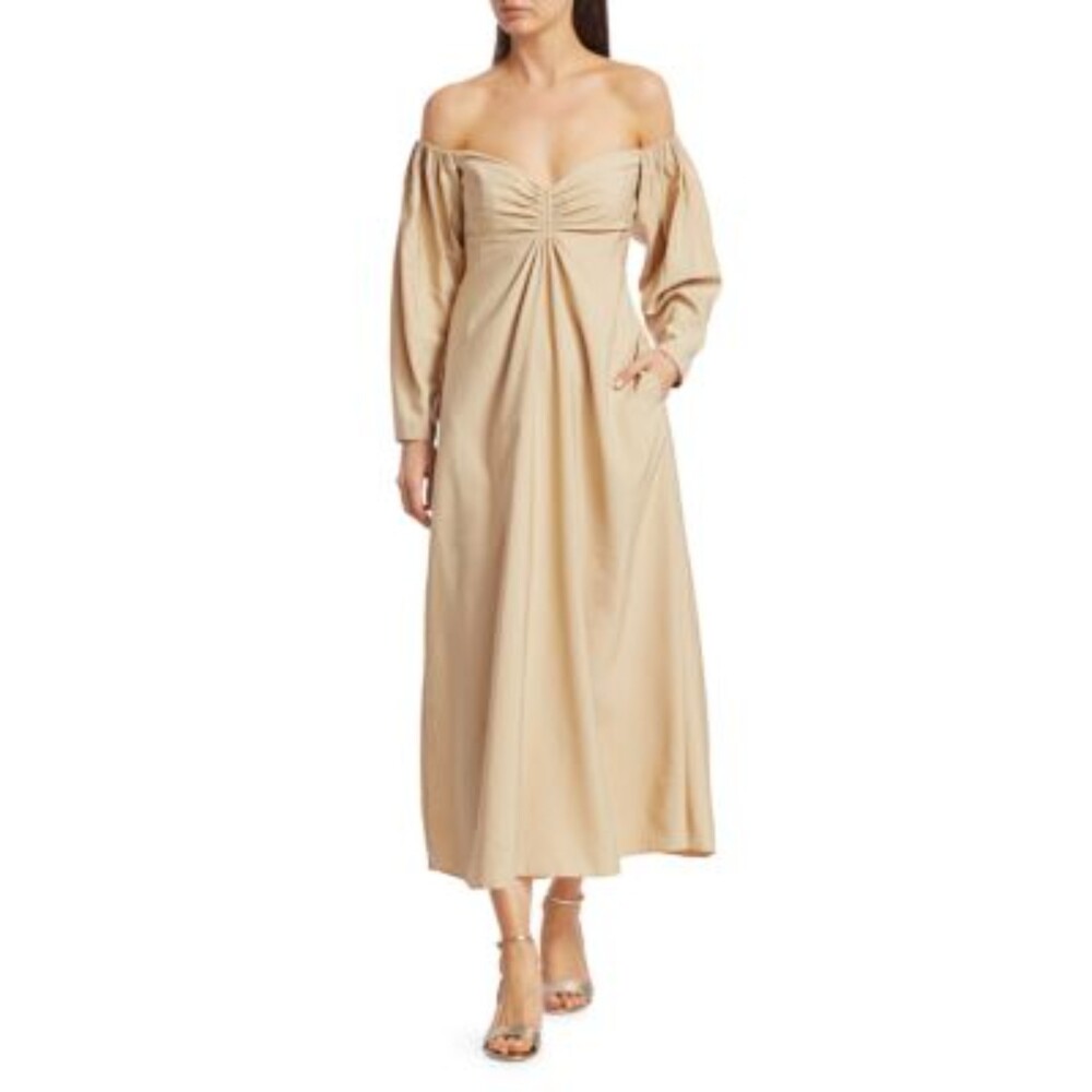 Women's A.L.C. Calley Off-The-Shoulder Midi Dress